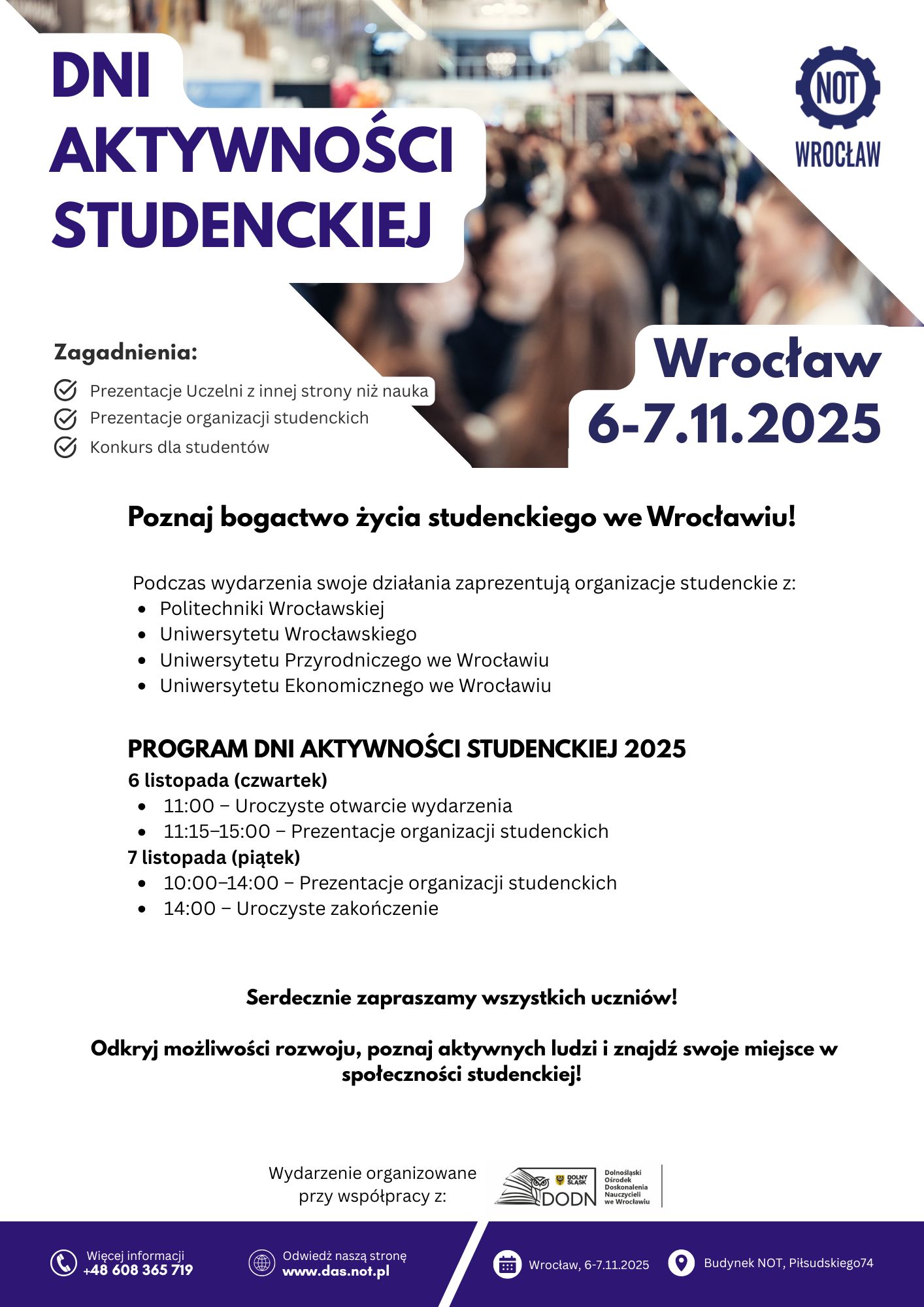 20251030-dni aktywności studenckiej-2025-plakat